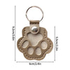Memorial Leather Pet Hair Storage Bag Cat Paw Keychain Kitten Souvenir Fur Container Pendant Portable Handmade Key Accessories