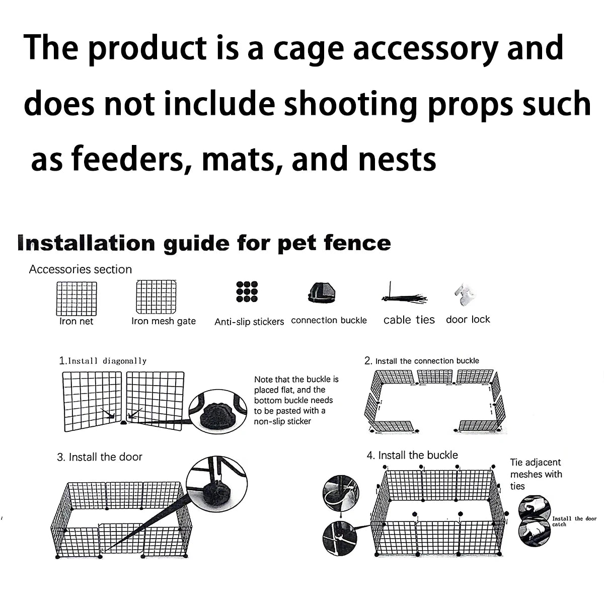 Pet dog enclosure Home House kennel Indoor small dog Teddy fence isolation door with toilet area dog cage