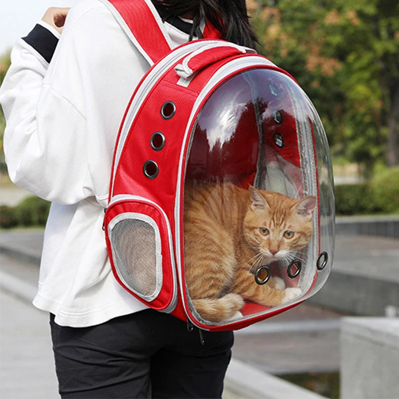 High Quality Astronaut Portable Cat Travel Bag Breathable Space Capsule Expandable Transparent Carrier Pet Backpack For Cat Dog - Play Paws Toys