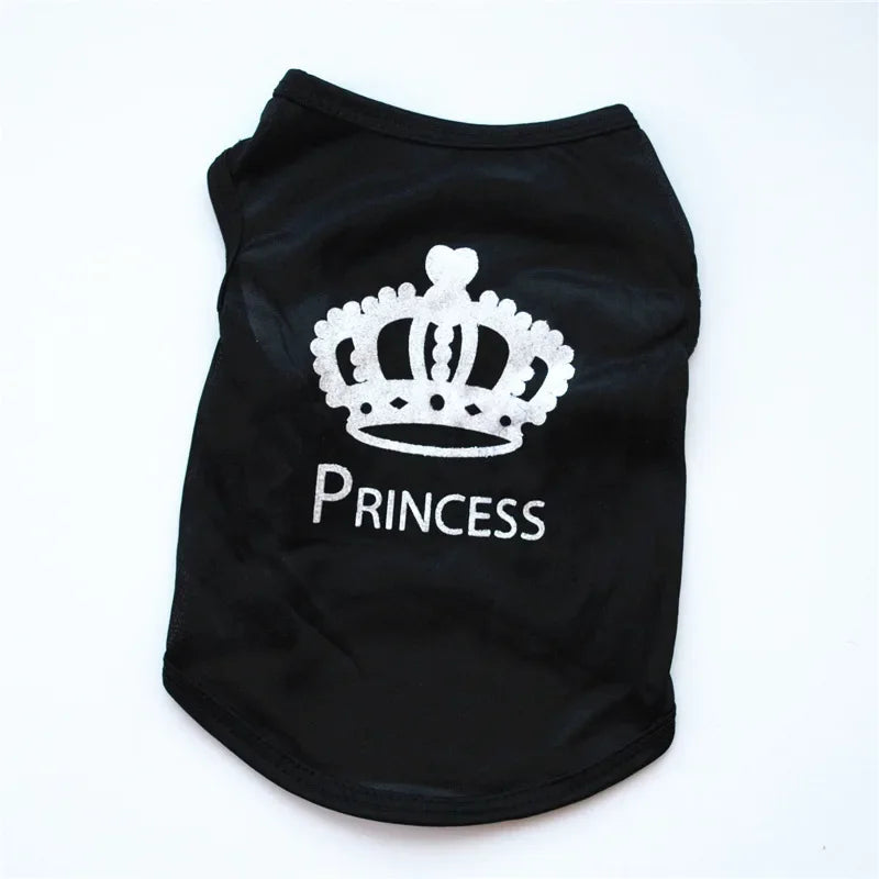100% Cotton Pet Clothes Cool Cat SECURITY Costume for Cats Small Dogs Spring & Summer Puppy Kitty Cat Vest Top T Shirt Clothing