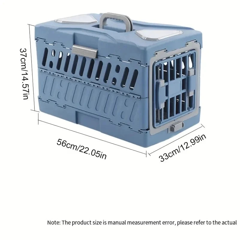 Portable Pp Material Outdoor Pet Cage, Foldable Durable PetTravel Carriers Dog Cage Large Cat Carrier Hard - Play Paws Toys