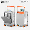 AIWEINY Aluminum Frame Luggage - Military Grade Pressure Resistance, Baby-Safe Lining, 30% Larger Capacity with Dual-Door Design