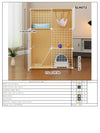 Cat Cage, Cat Villa, Yellow Cage, Natural Wood Color Pet Cage, Free Assembly, Multi-Cat, Space-Saving, Three-Layer Iron Mesh Cage, Household Cat Cabinet - Play Paws Toys