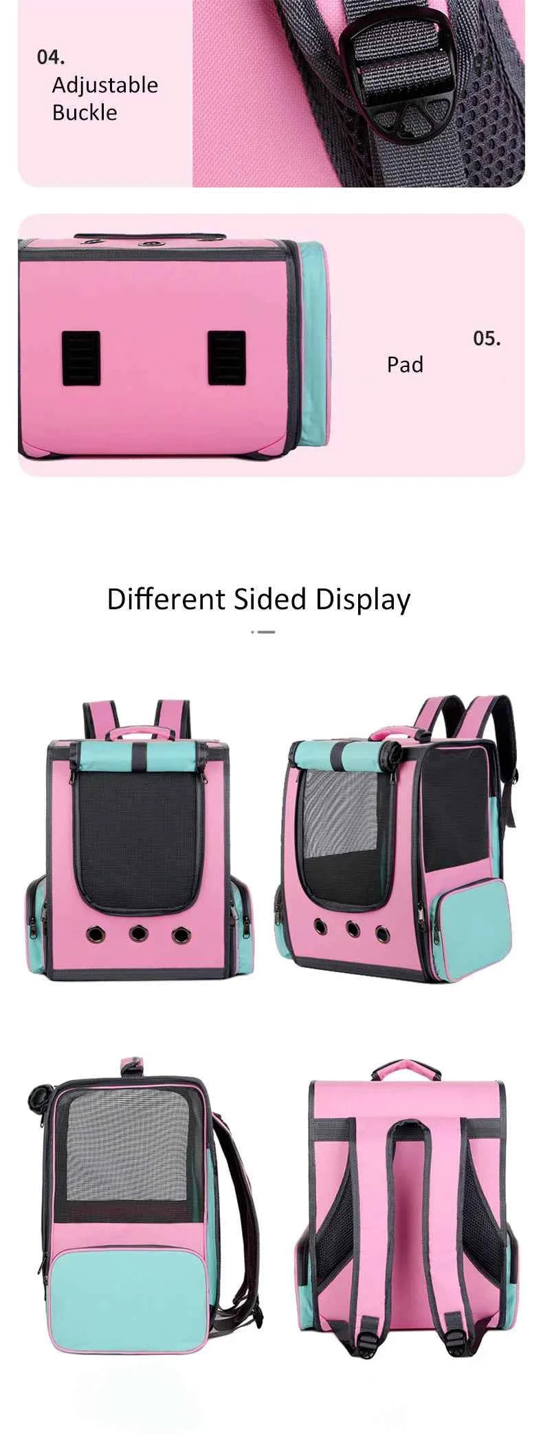 Breathable Pet Carrier Backpack for Cat and Dog, Astronaut Space Capsule, Window Transport Carrying Bag, High Quality