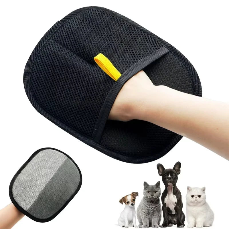 Pet Hair Remover Glove Brush Portable Washable Clothes Hair Dehairing Gloves Pet Dedusting Cleaning Tool Products - Play Paws Toys