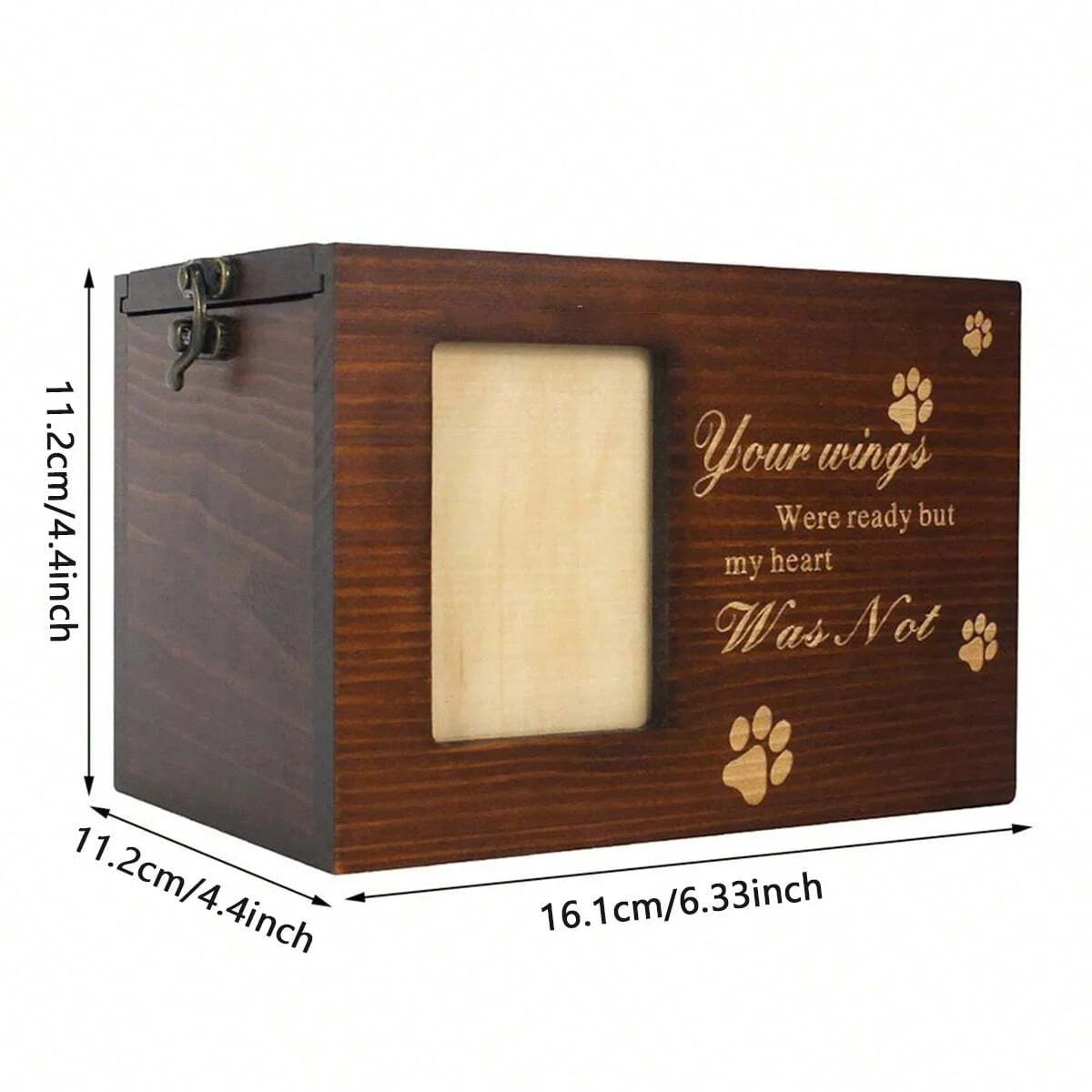 1pc-Pet solid wood urn, puppy and kitten funeral supplies, pet urn