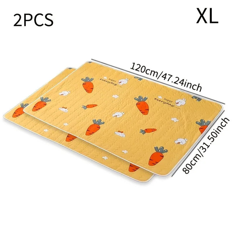 2PCS Washable Reusable Cat And Dog Urine Pads For Daily Use By Cats And Dogs Floor Mats Dog Cages Garden Picnics All Seasons
