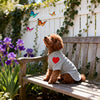 Pet Clothes Love Sweater Pet Dog Cat for Taddy Puppy Medium Dog Heart-shaped Sweatshirt  Puppy Outdoor Clothes