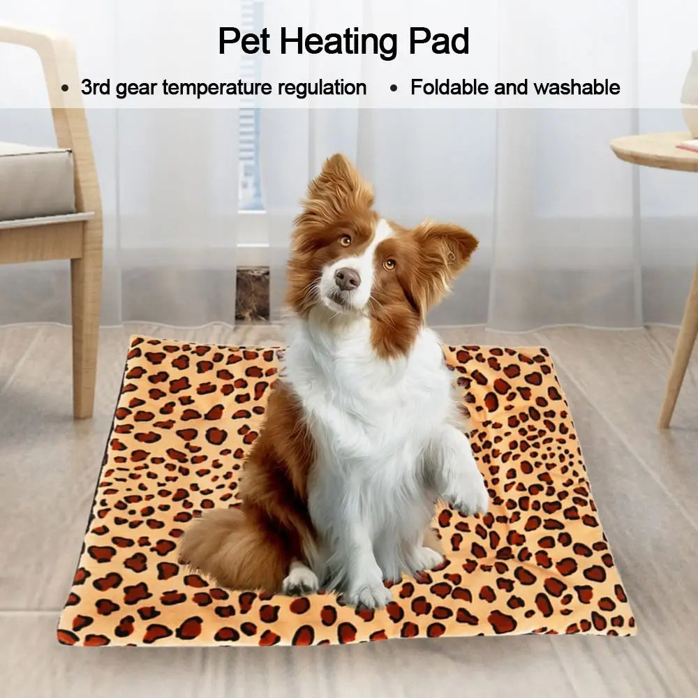 Pet Heating Pad Electric Blanket Dog And Cat Bed Mat Warming USB Blanket Washable Pad Warmer Soft Plush Winter Cat Puppy - Play Paws Toys