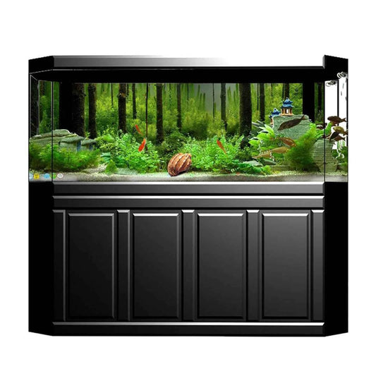 PVC Adhesive Underwater Forest Tank Background Poster Backdrop Waterproof Decoration Paper