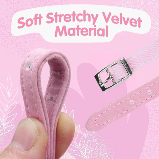 Personalized Heart Shaped Cat Collar With Bell Safety Elastic Adjustable Collar Soft Velvet Cat Crystal Collar for Kitten Puppy