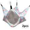 1/2pcs Hamster Hideout Cage Print Fleece Guinea Pig Sugar Glider Sleeping Bed Rodent Hammock Rat Little House Animals Supplies