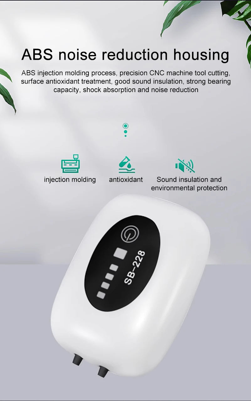 SOBO Aquarium Fish Tank Oxygen Air Pump Compressor Charging Silent USB with Battery Portable Fishing Oxygenator Outdoor Air Pump