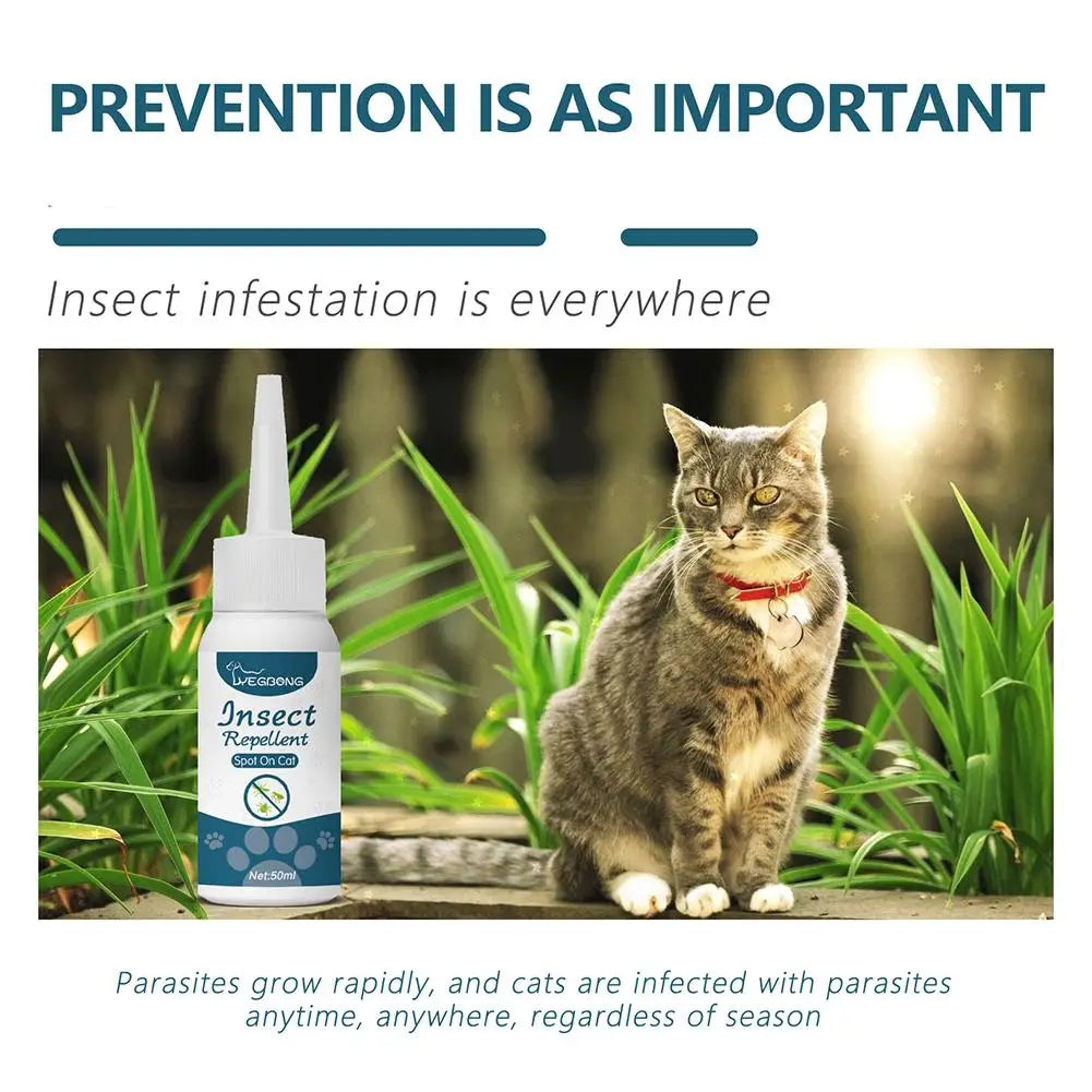 Pet Flea Killer Drops Anti Fleas Cats Ticks Lice Mite Ringworm Removal Itching Dogs Treatment Pet Removal Insect Relieve Dr G4B2