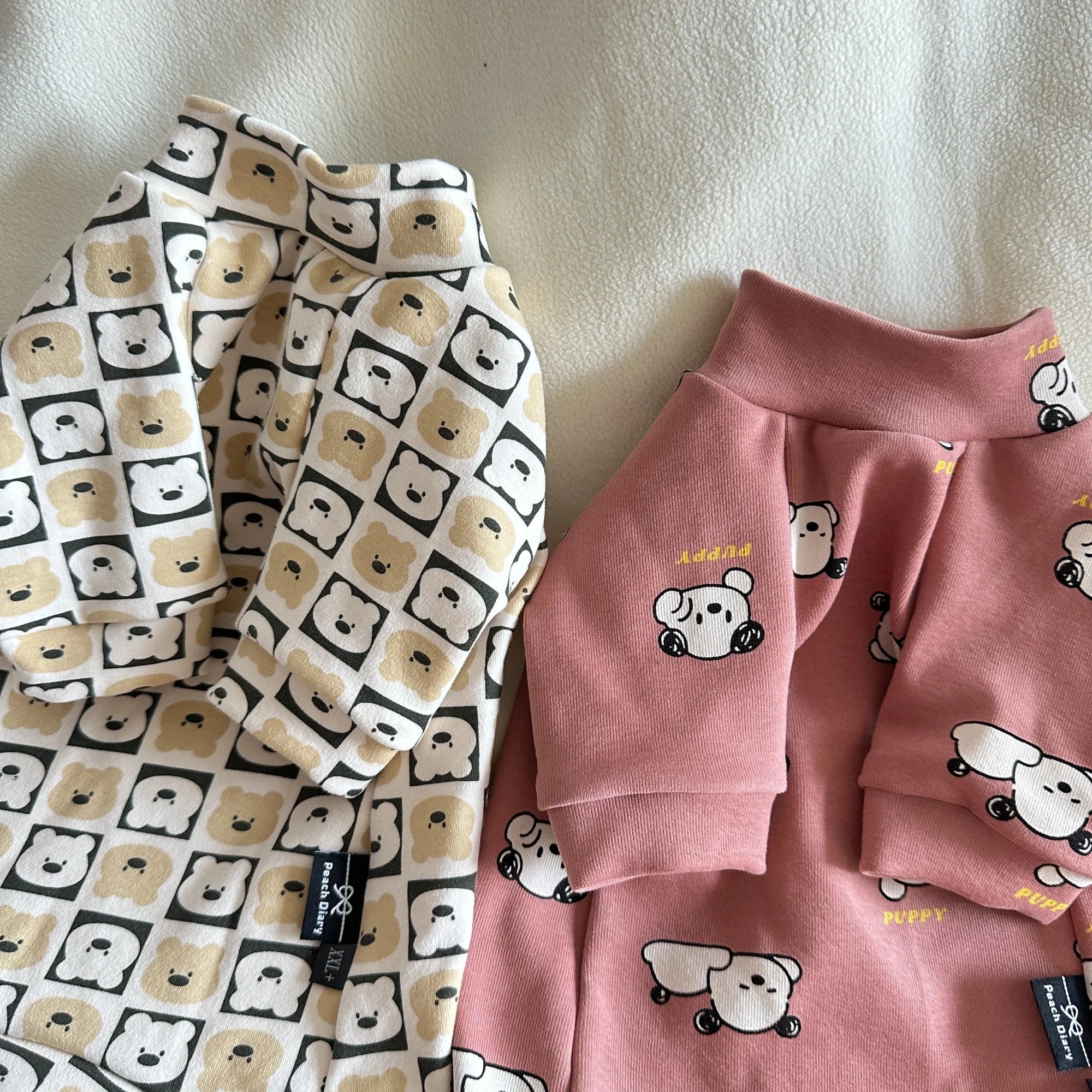 Soft Cotton Long Sleeves Shirt for Sphinx Cat Spring Autumn Cute Sweet Pink Green Coat for Cats Winter Sweatshirt for Devon Rex - Play Paws Toys