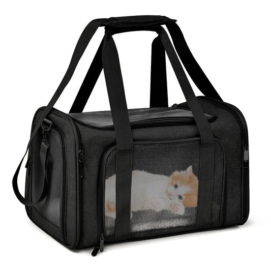 1PC Cat, Dog Carrier for Small Medium Cats Puppies up to 15 Lbs, Collapsible Travel Puppy Carrier - Play Paws Toys