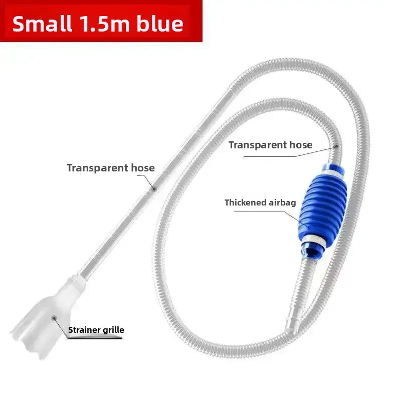 Aquarium Siphon Vacuum Cleaner Tool Set for Large Fish Tank Gravel/Sand Cleaning Water Change with Extension Tube, Fast and Easy