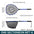 ShareShark Ultra-light portable soft rubber net with aluminum alloy handle, foldable fly fishing landing net fishing tool access