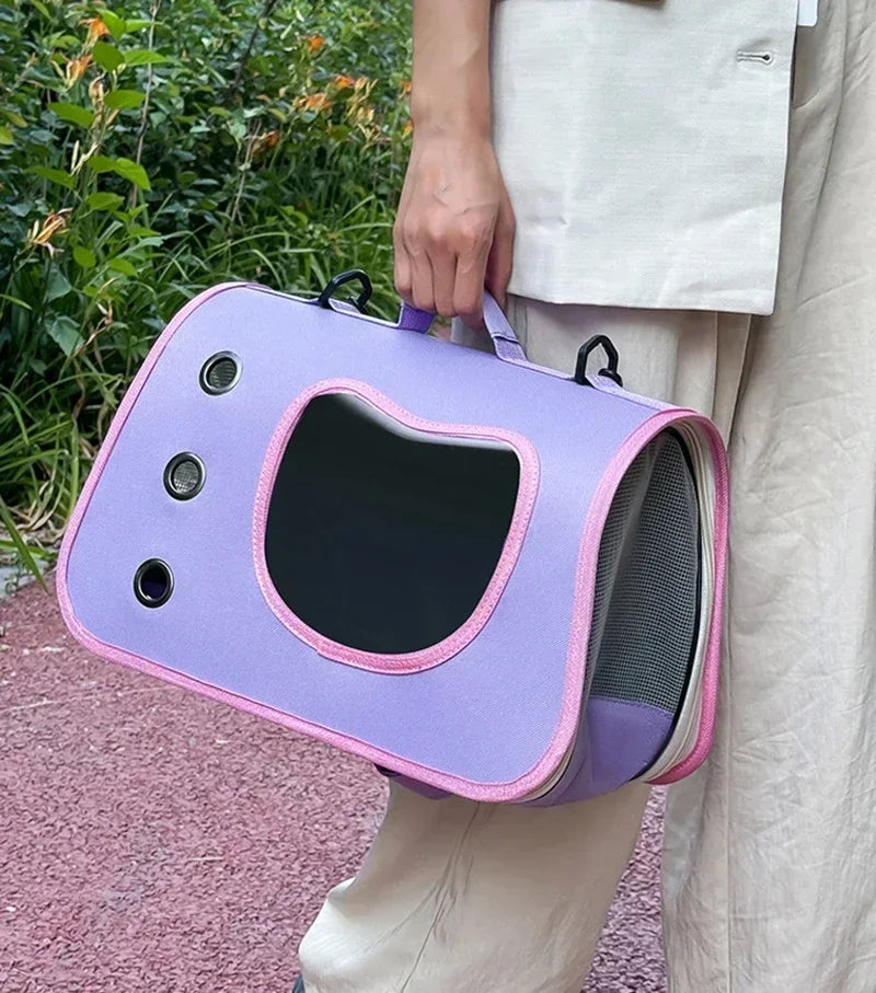 Premium Portable Foldable Breathable Pet Carrier Bag Lightweight for Small Dogs Cats Outdoor Cat Kitten Shoulder Carrying Bag - Play Paws Toys