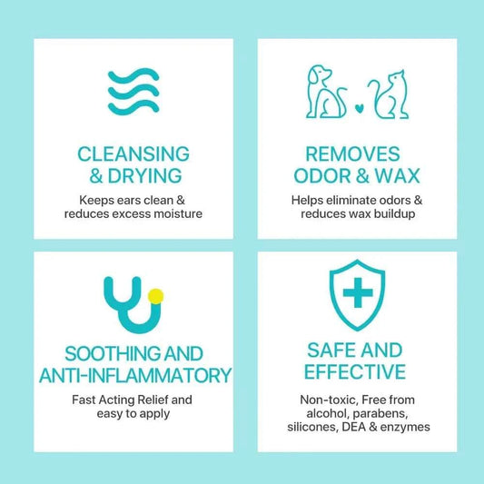 Pet Ear Powder for Dogs and Cats Pet Ear Health Care Easy to Remove Ear Hair