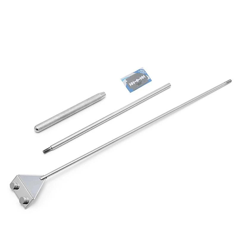 OOTDTY Aquarium Glass Fish Tank Stainless Steel Coralline Algae Scraper Blade Cleaner