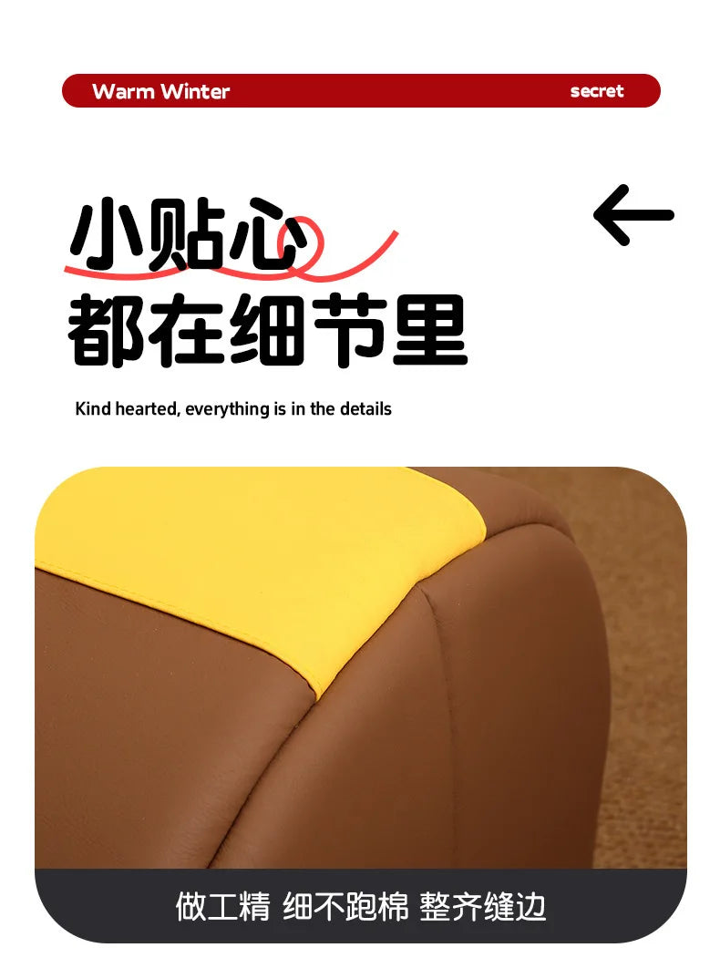 Winter Closed Cat Bed Leather Handheld Pet Bed Small Dog Bed Thickened and Fleece-Lined Warm Cat Sleeping Mat - Play Paws Toys