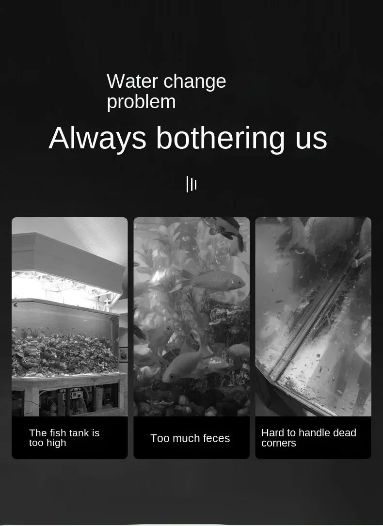 Siphon Pump with Filter Nozzle Fish Tank Water Changer Air Pump Cleaning Accessorie Handheld Aquarium Gravel Cleaner Vacuum Tool