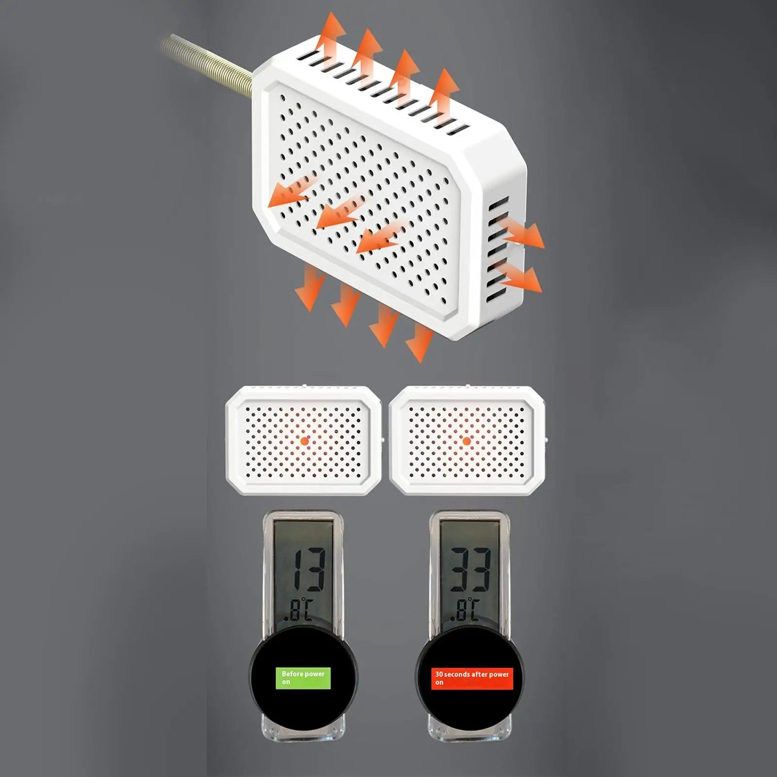 Bird Cage Heater Warming Thermostatic Coop Heater Cage Accessories For Winter Freezing Parakeet Parrot Lizard Nesting Outdoors