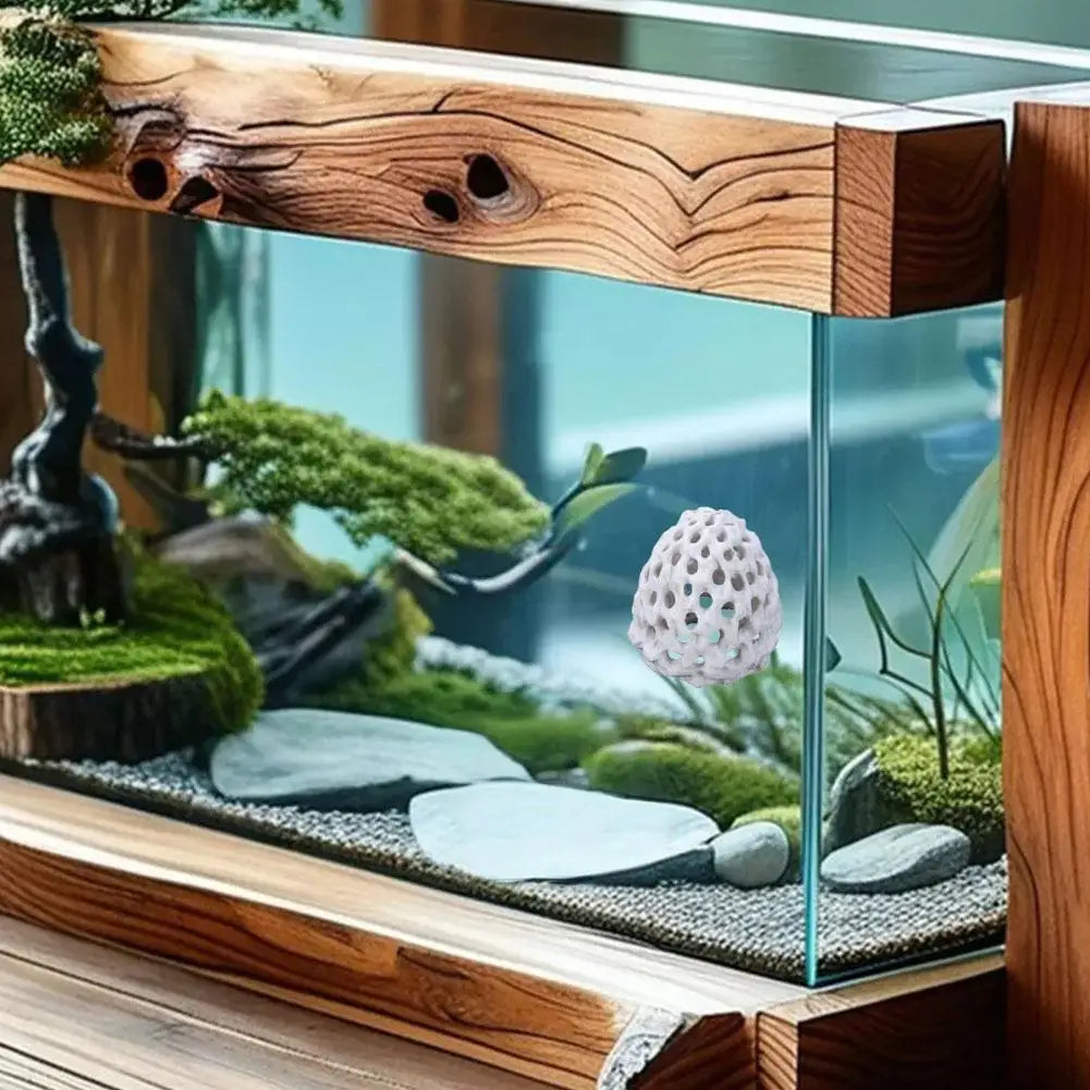 1/2PCS Simulated Porous Coral Stone Aquarium Hides Shelter House Small Fish Tank Decoration Aquaculture Shrimp Cave Pet Supplies