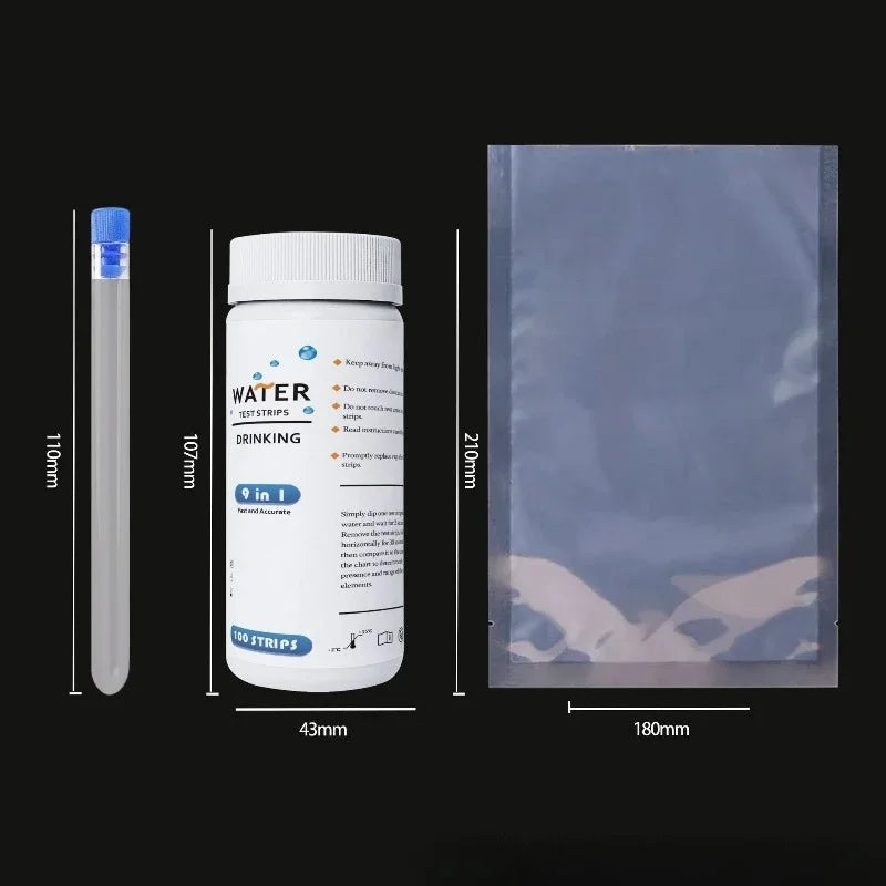 Aquarium Test Strips Freshwater pH Water Quality Test Kit for Fish Tank Ammonia Nitrite Nitrate Testing Swimming Pool