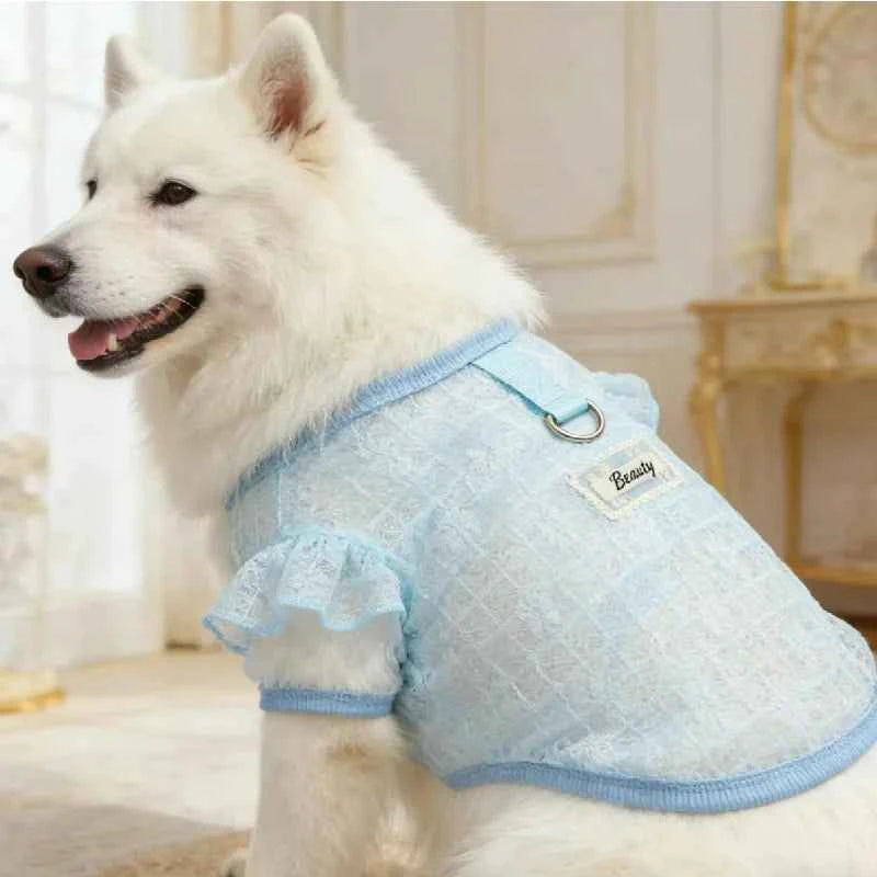 XS-8XL Summer Dog Clothes Large Dog Thin Sunproof Outift Breathable Vest T-shirt for Big Dogs Golden Retriver Puppy Clothing