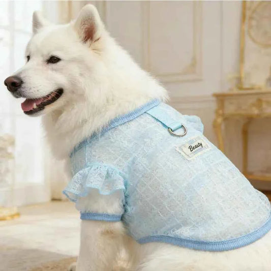 XS-8XL Summer Dog Clothes Large Dog Thin Sunproof Outift Breathable Vest T-shirt for Big Dogs Golden Retriver Puppy Clothing