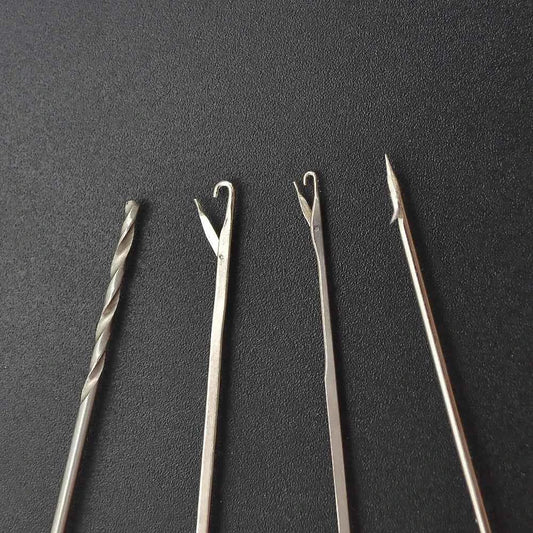 Hirisi 4pcs Carp Fishing Bait Needle With Box Fishing Bait Tools Fishing Accessories BT05