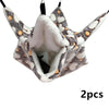 1/2pcs Hamster Hideout Cage Print Fleece Guinea Pig Sugar Glider Sleeping Bed Rodent Hammock Rat Little House Animals Supplies