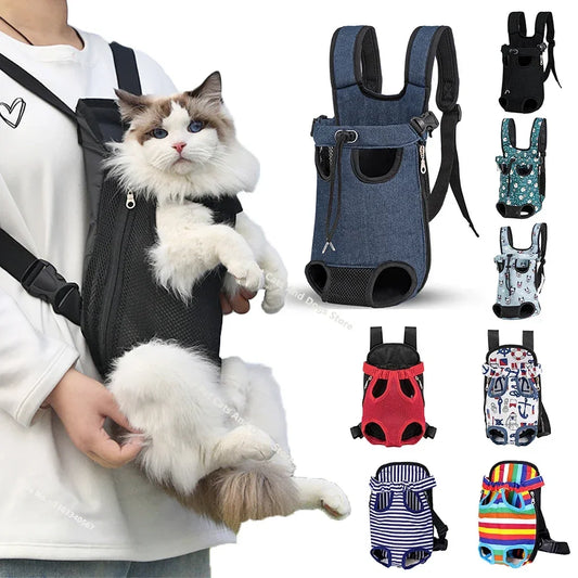 Portable Breathable Cat Bag Pet Travel Tote Bag Backpack For Carrying Pets On Both Shoulders Outdoor Travel Set For Cats And Dog - Play Paws Toys