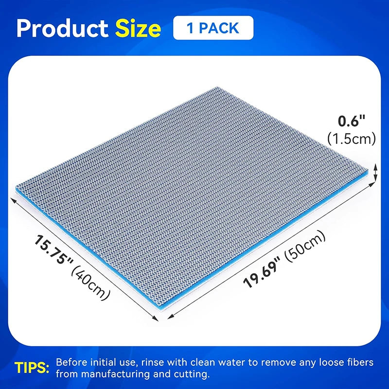 Aquarium 8D Sponge Fish Pond Tank Filter Cotton Pad 8 Layers Cleaning Purifier Water Purification Accessories without Glue