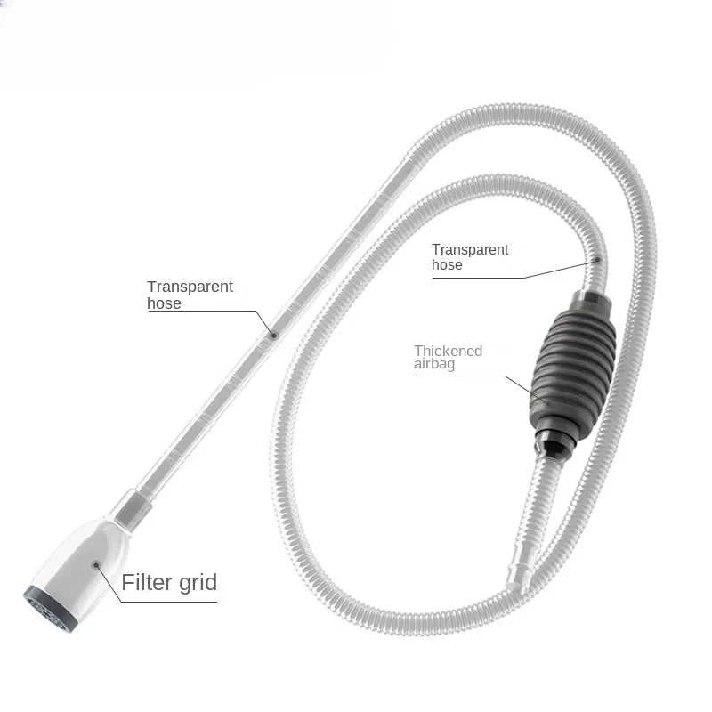 Manual Semi Aquarium Siphon Vacuum Cleaner Fish Tank Water Changer Manual Water Changer Semi-Automatic Aquarium Pump Cleaner
