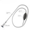 Manual Semi Aquarium Siphon Vacuum Cleaner Fish Tank Water Changer Manual Water Changer Semi-Automatic Aquarium Pump Cleaner