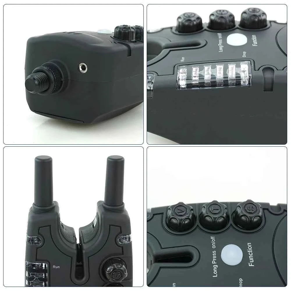 Hirisi Carp Fishing Bite Alarm with Adjustable Volume, Tone, Sensitivity & LED Indicator - Essential Fishing Accessory B150
