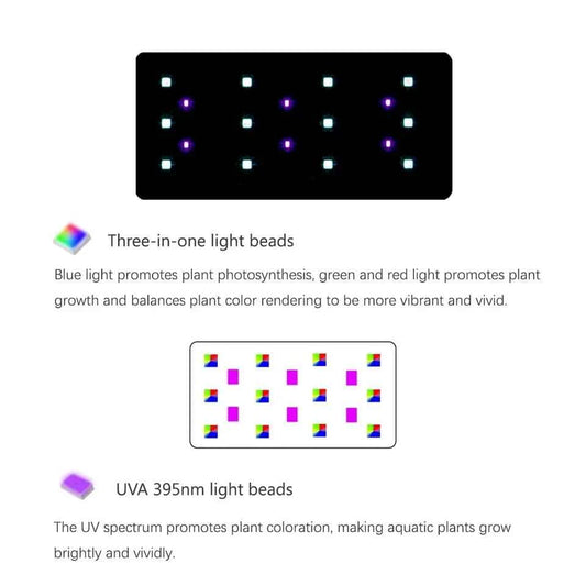 WEEK AQUA Mini 9 Pro  USB aquarium light Plant Grow Full spectrum LED Ecology Microlandscape light Nano aquarium light