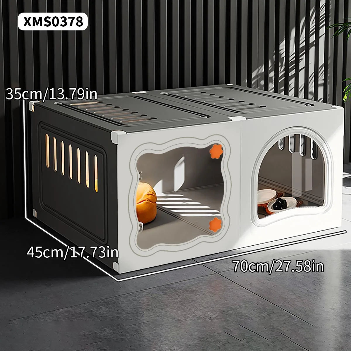 Cat House, Cat Cage, Universal Cat Nest, Cat Toilet All-In-One, Indoor and Outdoor, Suitable for Cats and Dogs, Space-Saving Pet Cage - Play Paws Toys