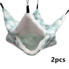 1/2pcs Hamster Hideout Cage Print Fleece Guinea Pig Sugar Glider Sleeping Bed Rodent Hammock Rat Little House Animals Supplies