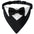 Sucado Bow Tie Dog Collar Tuxedo Bandana Adjustable Formal Puppy Triangle Neck Wear for Wedding Birthday Dress-up Cosplay Party