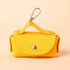 Portable Dog Waste Bag Dispenser With Leather Clip - Durable Polyester