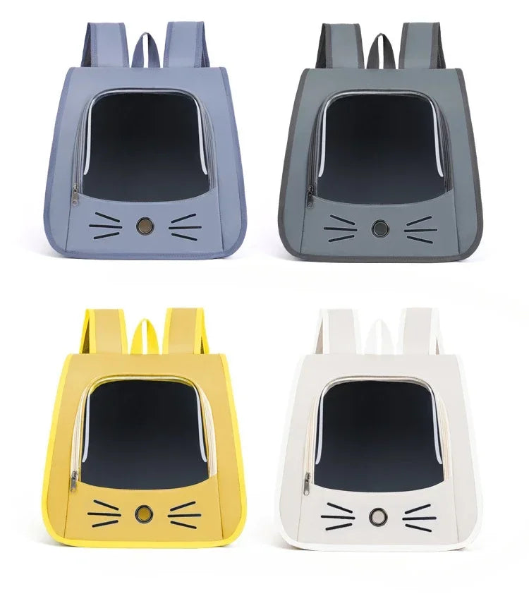 Pet Cat Carrier Bag Cat Backpack Outdoor Breathable Portable Shoulders Bag for Cats Small Dogs Transport Carrier - Play Paws Toys