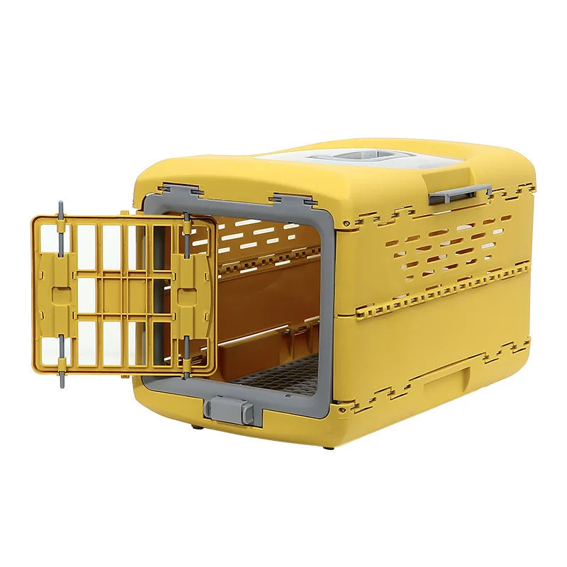 Portable Pp Material Outdoor Pet Cage, Foldable Durable PetTravel Carriers Dog Cage Large Cat Carrier Hard - Play Paws Toys