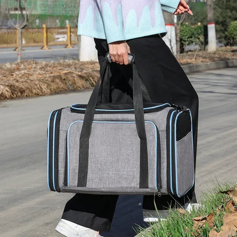 Portable Cat Backpack Carrier Foldable Expandable Pet Travel Bag Airline Approved Breathable Pet Carrier for Dog Pet Accessories - Play Paws Toys