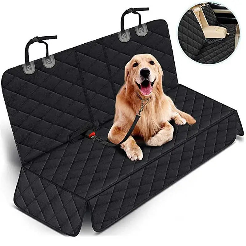 Dog car seat pad for cars trucks SUVs and other vehicles - universal pet rear seat pad for pets - Play Paws Toys