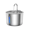 Stainless Steel Cat Water Fountain 2.2L/75oz Pet Automatic Water Dispenser for Dog Cat Drinking Pet supplies Filter System