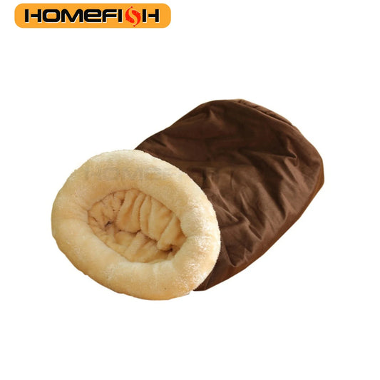 Autumn and Winter Cat Sleeping Bag Semi-enclosed Cat Nest Warm Small and Medium-sized Pet Nest Can Be Disassembled and Washed - Play Paws Toys